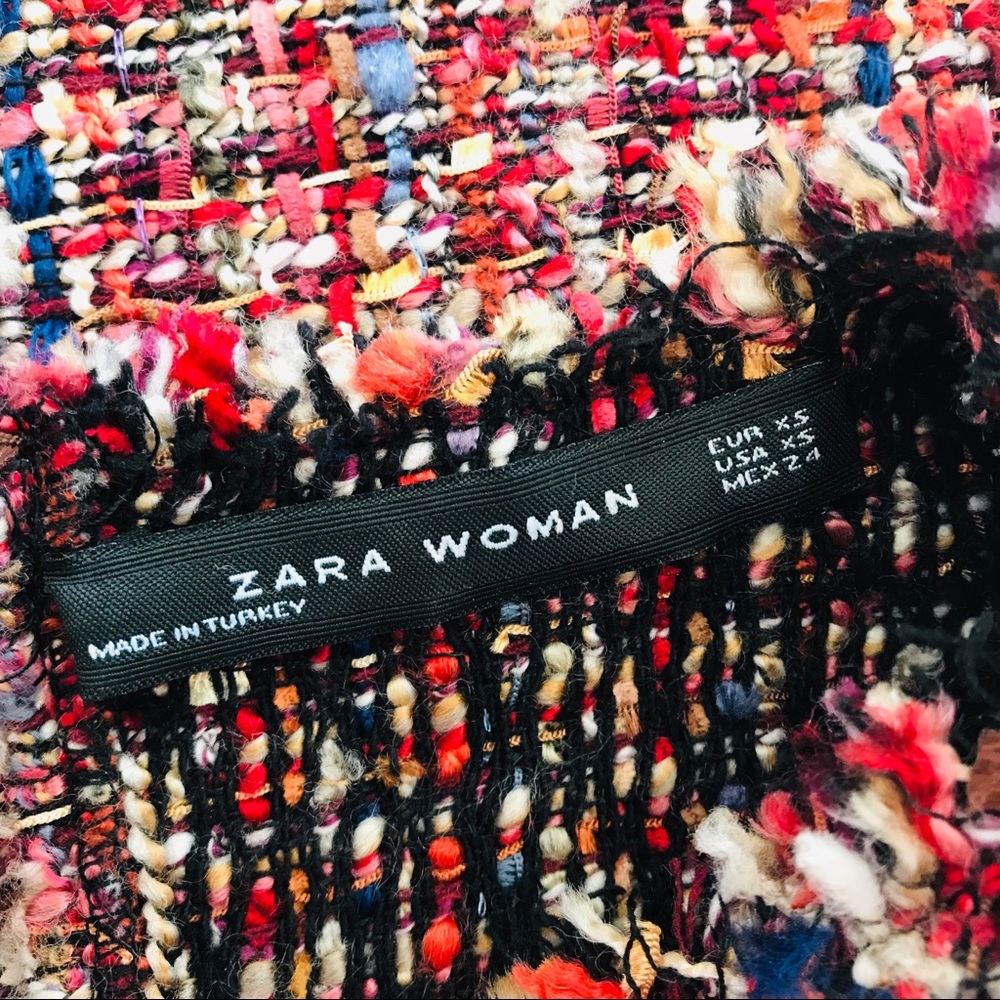 Zara Multi-Color Tweed Top - Picture 5 of 7